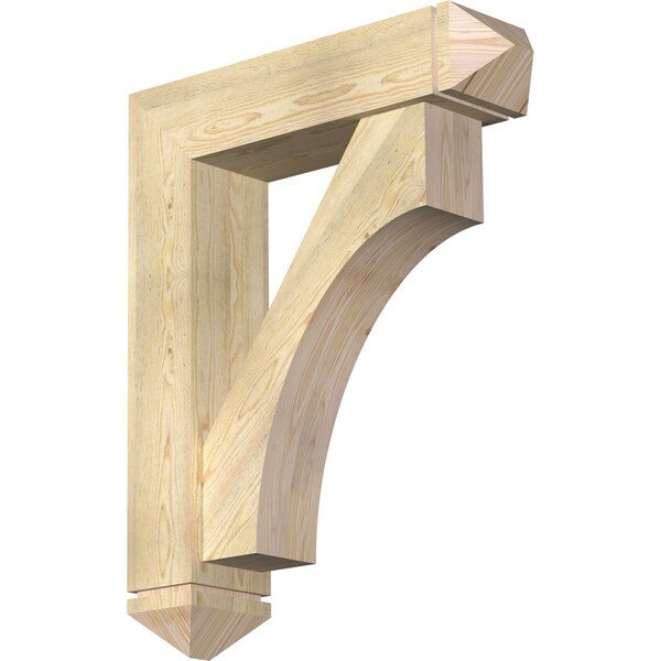 Ekena Millwork Westlake Arts and Crafts Rough Sawn Bracket w/ Offset Brace, Douglas Fir, 8"W x 32"D x 40"H BKT0806X32X40WTL03RDF - main